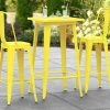LT&S Alloy Series Lancaster Table & Seating Alloy Series 24" X 24" Yellow Outdoor Bar Height Table