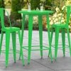 LT&S Alloy Series Lancaster Table & Seating Alloy Series 30" Round Green Outdoor Bar Height Table