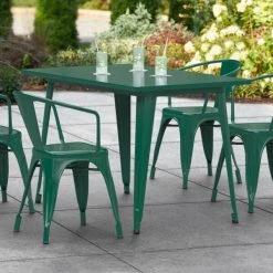 LT&S Alloy Series Lancaster Table & Seating Alloy Series 48" X 30" Emerald Dining Height Outdoor Table