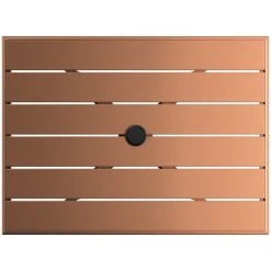 Lancaster Table & Seating 24" X 32" Brown Powder-Coated Aluminum Dining Height Outdoor Table With Umbrella Hole And 2 Arm Chairs 9 Lancaster Table & Seating 24" X 32" Brown Powder-Coated Aluminum Dining Height Outdoor Table With Umbrella Hole And 2 Arm Chairs -Zown Shop 2309979