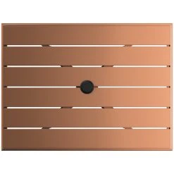 Lancaster Table & Seating 24" X 32" Brown Powder-Coated Aluminum Dining Height Outdoor Table With Umbrella Hole And 2 Side Chairs 9 Lancaster Table & Seating 24" X 32" Brown Powder-Coated Aluminum Dining Height Outdoor Table With Umbrella Hole And 2 Side Chairs -Zown Shop 2309981