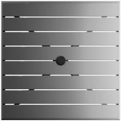 Lancaster Table & Seating 32" X 32" Matte Gray Powder-Coated Aluminum Dining Height Outdoor Table With Umbrella Hole And 4 Arm Chairs -Zown Shop 2310050