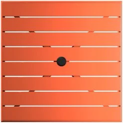 Lancaster Table & Seating 32" X 32" Orange Powder-Coated Aluminum Standard Height Outdoor Table With Umbrella Hole And 4 Arm Chairs 9 Lancaster Table & Seating 32" X 32" Orange Powder-Coated Aluminum Standard Height Outdoor Table With Umbrella Hole And 4 Arm Chairs -Zown Shop 2310057