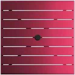 Lancaster Table & Seating 32" X 32" Sangria Powder-Coated Aluminum Dining Height Outdoor Table With Umbrella Hole -Zown Shop 2310067