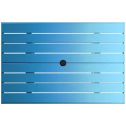 Lancaster Table & Seating 32" X 48" Blue Powder-Coated Aluminum Dining Height Outdoor Table With Umbrella Hole And 4 Side Chairs -Zown Shop 2310095