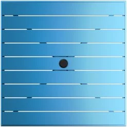 Lancaster Table & Seating 36" X 36" Blue Powder-Coated Aluminum Dining Height Outdoor Table With Umbrella Hole And 4 Side Chairs -Zown Shop 2310166