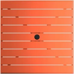 Lancaster Table & Seating 36" X 36" Orange Powder-Coated Aluminum Dining Height Outdoor Table With Umbrella Hole 5 Lancaster Table & Seating 36" X 36" Orange Powder-Coated Aluminum Dining Height Outdoor Table With Umbrella Hole -Zown Shop 2310176