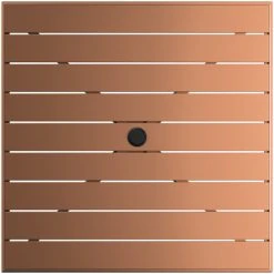 Lancaster Table & Seating 36" X 36" Brown Powder-Coated Aluminum Dining Height Outdoor Table With Umbrella Hole And 4 Side Chairs -Zown Shop 2310195