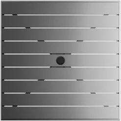 Lancaster Table & Seating 36" X 36" Matte Gray Powder-Coated Aluminum Dining Height Outdoor Table With Umbrella Hole And 4 Arm Chairs -Zown Shop 2310209