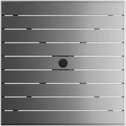Lancaster Table & Seating 36" X 36" Matte Gray Powder-Coated Aluminum Dining Height Outdoor Table With Umbrella Hole And 4 Side Chairs 9 Lancaster Table & Seating 36" X 36" Matte Gray Powder-Coated Aluminum Dining Height Outdoor Table With Umbrella Hole And 4 Side Chairs -Zown Shop 2310213