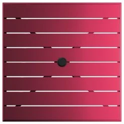 Lancaster Table & Seating 32" X 32" Sangria Powder-Coated Aluminum Bar Height Outdoor Table With Umbrella Hole -Zown Shop 2311008