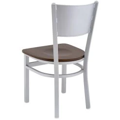 BFM Seating Axel Silver Mist Steel Side Chair With Walnut Wood Seat 5 BFM Seating Axel Silver Mist Steel Side Chair With Walnut Wood Seat -Zown Shop 2313038