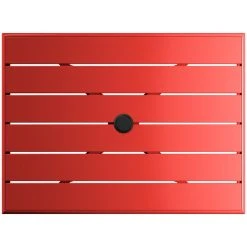 Lancaster Table & Seating 24" X 32" Red Powder-Coated Aluminum Dining Height Outdoor Table With Umbrella Hole And 2 Side Chairs 9 Lancaster Table & Seating 24" X 32" Red Powder-Coated Aluminum Dining Height Outdoor Table With Umbrella Hole And 2 Side Chairs -Zown Shop 2342576