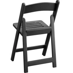 Lancaster Table & Seating Black Resin Folding Chair With Slatted Seat 6 Lancaster Table & Seating Black Resin Folding Chair With Slatted Seat -Zown Shop 2347945