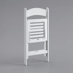 Lancaster Table & Seating White Resin Folding Chair With Slatted Seat 7 Lancaster Table & Seating White Resin Folding Chair With Slatted Seat -Zown Shop 2347954