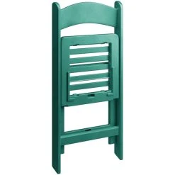 Lancaster Table & Seating Green Resin Folding Chair With Slatted Seat -Zown Shop 2353659