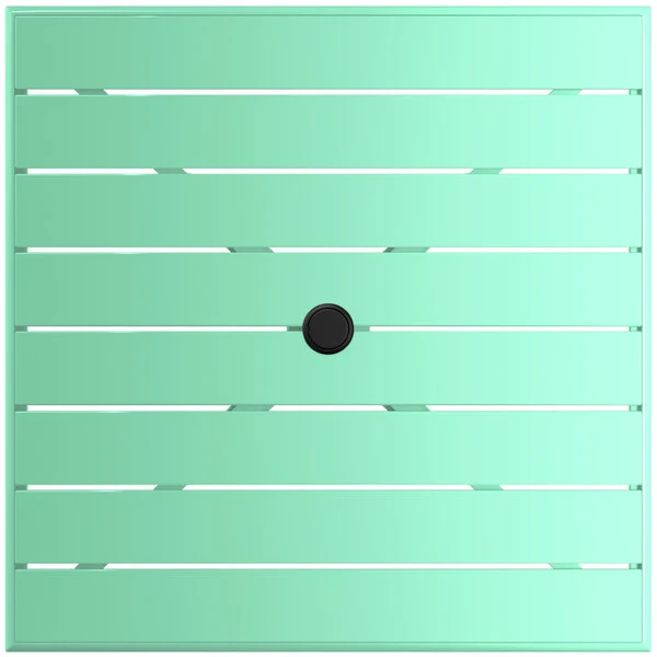 Lancaster Table & Seating 32" X 32" Sea Foam Powder-Coated Aluminum Dining Height Outdoor Table With Umbrella Hole 3 Lancaster Table & Seating 32" X 32" Sea Foam Powder-Coated Aluminum Dining Height Outdoor Table With Umbrella Hole - Image 3