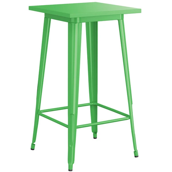 LT&S Alloy Series Lancaster Table & Seating Alloy Series 24" X 24" Green Outdoor Bar Height Table 2 LT&S Alloy Series Lancaster Table & Seating Alloy Series 24" X 24" Green Outdoor Bar Height Table - Image 2