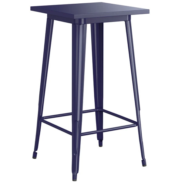 LT&S Alloy Series Lancaster Table & Seating Alloy Series 24" X 24" Navy Outdoor Bar Height Table 2 LT&S Alloy Series Lancaster Table & Seating Alloy Series 24" X 24" Navy Outdoor Bar Height Table - Image 2
