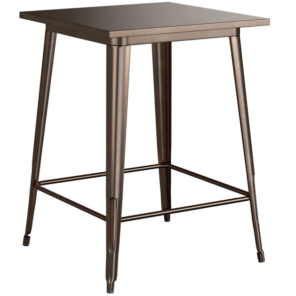 LT&S Alloy Series Lancaster Table & Seating Alloy Series 32" X 32" Copper Outdoor Bar Height Table 2 LT&S Alloy Series Lancaster Table & Seating Alloy Series 32" X 32" Copper Outdoor Bar Height Table - Image 2
