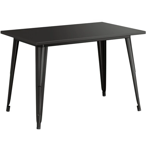 LT&S Alloy Series Lancaster Table & Seating Alloy Series 48" X 30" Black Dining Height Outdoor Table 2 LT&S Alloy Series Lancaster Table & Seating Alloy Series 48" X 30" Black Dining Height Outdoor Table - Image 2