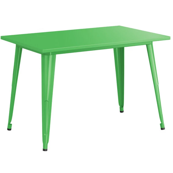 LT&S Alloy Series Lancaster Table & Seating Alloy Series 48" X 30" Green Dining Height Outdoor Table 2 LT&S Alloy Series Lancaster Table & Seating Alloy Series 48" X 30" Green Dining Height Outdoor Table - Image 2