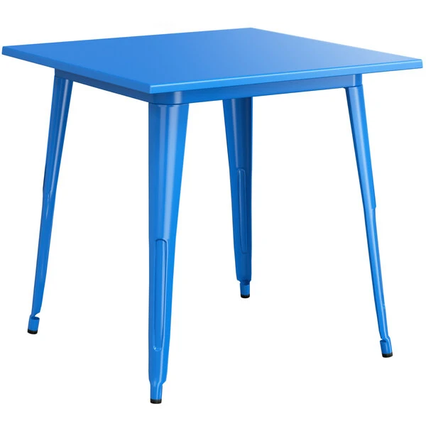 LT&S Alloy Series Lancaster Table & Seating Alloy Series 32" X 32" Blue Dining Height Outdoor Table 2 LT&S Alloy Series Lancaster Table & Seating Alloy Series 32" X 32" Blue Dining Height Outdoor Table - Image 2
