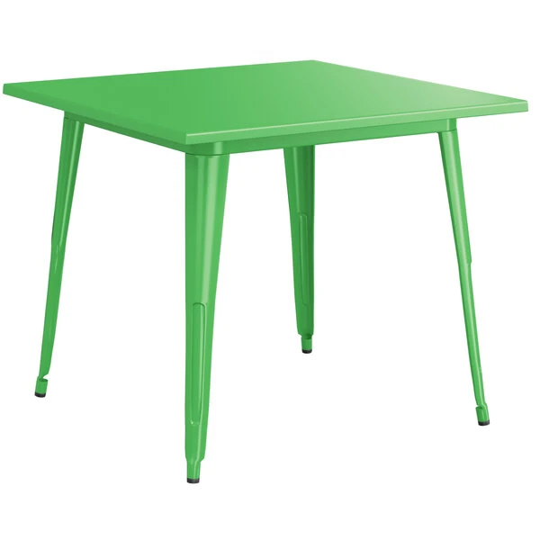 LT&S Alloy Series Lancaster Table & Seating Alloy Series 36" X 36" Green Dining Height Outdoor Table 2 LT&S Alloy Series Lancaster Table & Seating Alloy Series 36" X 36" Green Dining Height Outdoor Table - Image 2