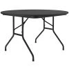 Correll 48" Round Black Granite High Pressure Heavy Duty Folding Table