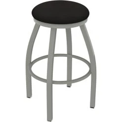 Holland Bar Stool XL 802 Misha 30" Swivel Bar Stool With Anodized Nickel Finish And Canter Espresso Seat