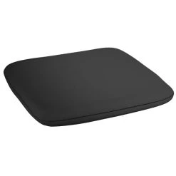 LT&S Alloy Series Lancaster Table & Seating Alloy Series Black Stackable Metal Indoor / Outdoor Industrial Cafe Counter Height Stool With Black Fabric Magnetic Cushion -Zown Shop 2391363