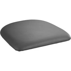 LT&S Alloy Series Lancaster Table & Seating Alloy Series Black Metal Indoor Arm Chair With Black Vinyl Cushion -Zown Shop 2397627