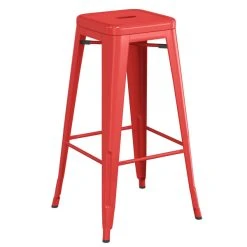 LT&S Alloy Series Lancaster Table & Seating Alloy Series Red Metal Indoor Barstool With White Vinyl Cushion 6 LT&S Alloy Series Lancaster Table & Seating Alloy Series Red Metal Indoor Barstool With White Vinyl Cushion -Zown Shop 2400263
