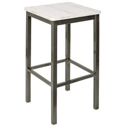BFM Seating Trent Clear Coated Steel Backless Barstool With Relic Antique Wash Seat