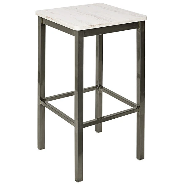 BFM Seating Trent Clear Coated Steel Backless Barstool With Relic Antique Wash Seat 1 BFM Seating Trent Clear Coated Steel Backless Barstool With Relic Antique Wash Seat