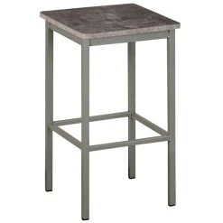 BFM Seating Trent Clear Coated Steel Counter Height Backless Barstool With Relic Rustic Copper Seat