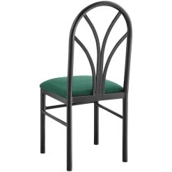 Lancaster Table & Seating Green 4 Spoke Restaurant Dining Room Chair With 1 3/4" Padded Seat -Zown Shop 2422569