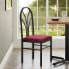 Lancaster Table & Seating Maroon 4 Spoke Restaurant Dining Room Chair With 1 3/4" Padded Seat