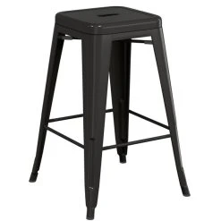 LT&S Alloy Series Lancaster Table & Seating Alloy Series Black Metal Indoor Industrial Cafe Counter Height Stool With Walnut Wood Seat 5 LT&S Alloy Series Lancaster Table & Seating Alloy Series Black Metal Indoor Industrial Cafe Counter Height Stool With Walnut Wood Seat -Zown Shop 2431595
