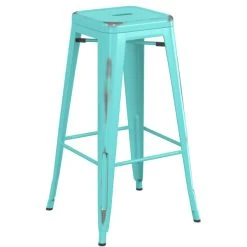 LT&S Alloy Series Lancaster Table & Seating Alloy Series Distressed Seafoam Stackable Metal Indoor Industrial Barstool With Natural Wood Seat 5 LT&S Alloy Series Lancaster Table & Seating Alloy Series Distressed Seafoam Stackable Metal Indoor Industrial Barstool With Natural Wood Seat -Zown Shop 2432907