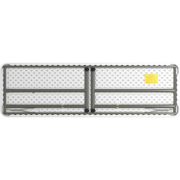 Lancaster Table & Seating 18" X 60" Granite White Heavy-Duty Blow Molded Plastic Folding Table 3 Lancaster Table & Seating 18" X 60" Granite White Heavy-Duty Blow Molded Plastic Folding Table - Image 3