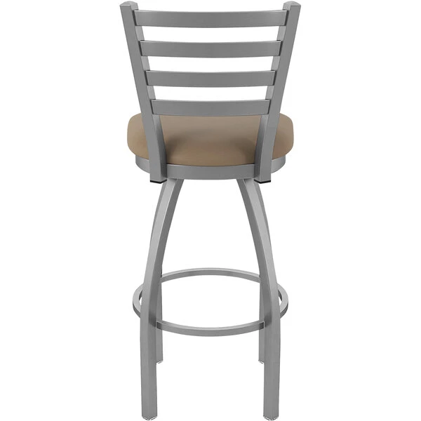 Holland Bar Stool Ladderback Swivel Stainless Steel Outdoor Bar Stool With Breeze Farro Seat 2 Holland Bar Stool Ladderback Swivel Stainless Steel Outdoor Bar Stool With Breeze Farro Seat - Image 2