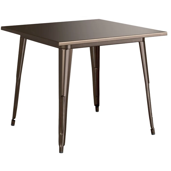 LT&S Alloy Series Lancaster Table & Seating Alloy Series 36" X 36" Copper Dining Height Outdoor Table With 4 Arm Chairs 3 LT&S Alloy Series Lancaster Table & Seating Alloy Series 36" X 36" Copper Dining Height Outdoor Table With 4 Arm Chairs - Image 3