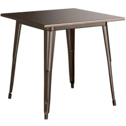 LT&S Alloy Series Lancaster Table & Seating Alloy Series 32" X 32" Copper Dining Height Outdoor Table With 4 Industrial Cafe Chairs 9 LT&S Alloy Series Lancaster Table & Seating Alloy Series 32" X 32" Copper Dining Height Outdoor Table With 4 Industrial Cafe Chairs -Zown Shop 2453268
