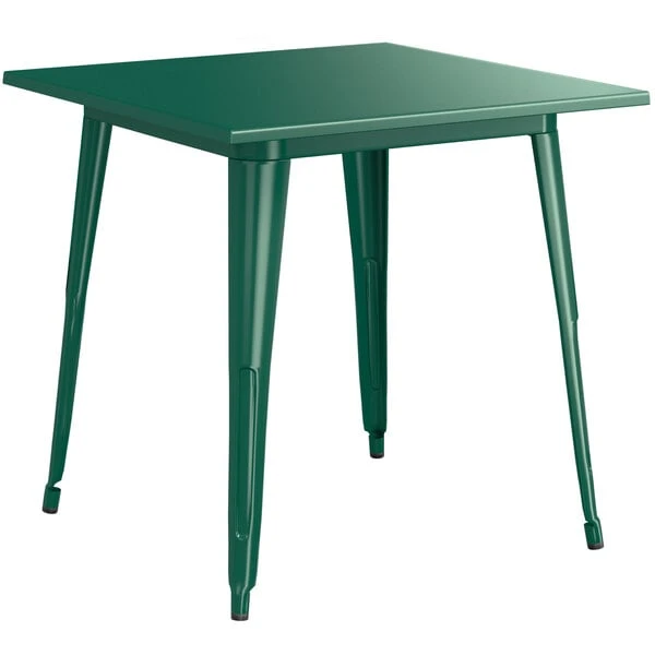 LT&S Alloy Series Lancaster Table & Seating Alloy Series 32" X 32" Emerald Dining Height Outdoor Table With 4 Industrial Cafe Chairs 4 LT&S Alloy Series Lancaster Table & Seating Alloy Series 32" X 32" Emerald Dining Height Outdoor Table With 4 Industrial Cafe Chairs - Image 4