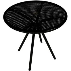 American Tables & Seating American Tables And Seating AB30 30" Black Round Outdoor Table With Umbrella Hole