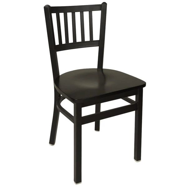 BFM Seating Troy Sand Black Metal Side Chair 1 BFM Seating Troy Sand Black Metal Side Chair