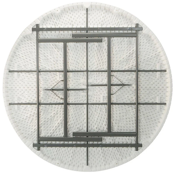 Lifetime Round Folding Table, 72" Plastic, White Granite - 4/Pack 2 Lifetime Round Folding Table, 72" Plastic, White Granite - 4/Pack - Image 2