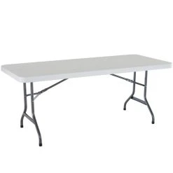 Lifetime Folding Table, 30" X 72" Plastic, White Granite - 2901 6 Lifetime Folding Table, 30" X 72" Plastic, White Granite - 2901 -Zown Shop 800126
