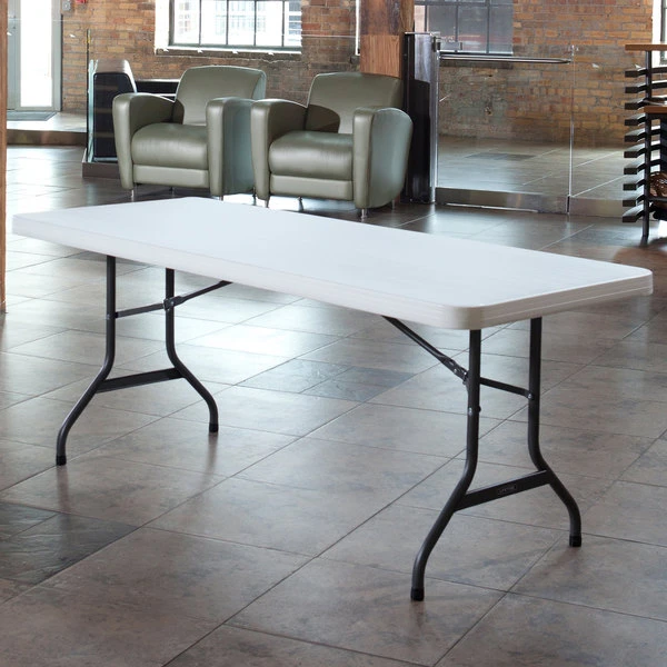 Lifetime Folding Table, 30" X 72" Plastic, White Granite - 2901 1 Lifetime Folding Table, 30" X 72" Plastic, White Granite - 2901